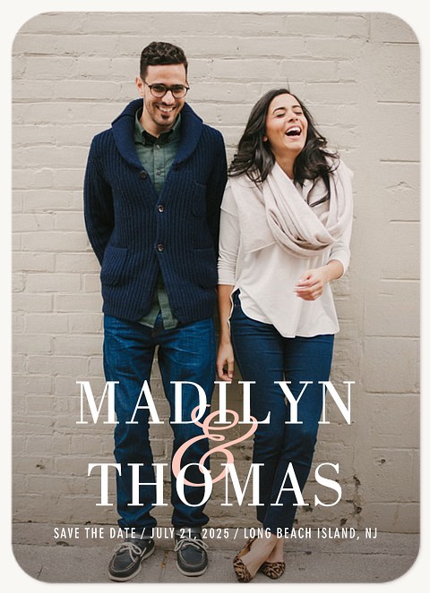 Posh Ampersand  Save the Date Cards