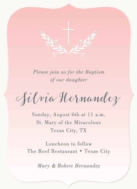 Blessed Laurels Baptisms & Christening Invitations
