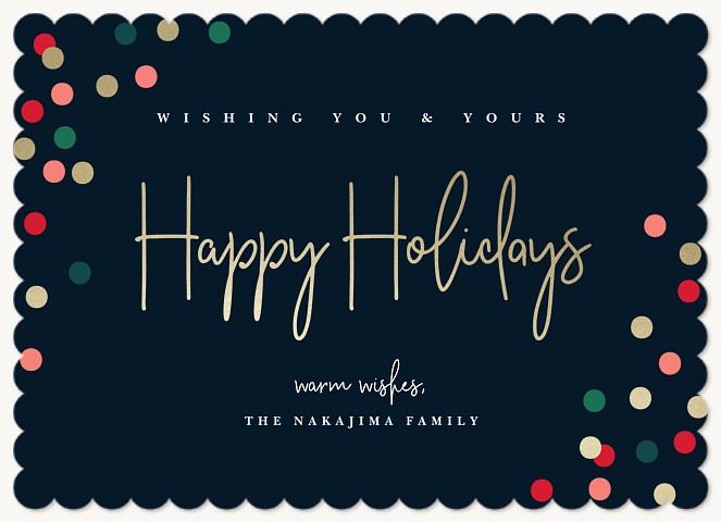 Festive Lights Personalized Holiday Cards