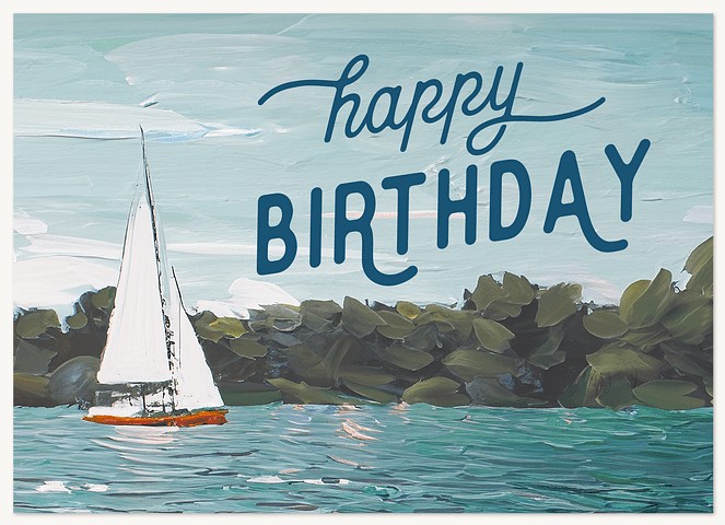 Painted Seascape Greeting Cards