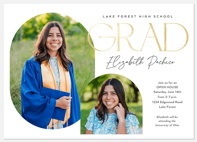  Graceful Grad Graduation Announcements