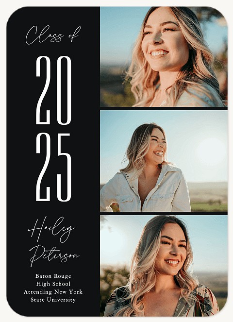 Stacked Column Graduation Cards