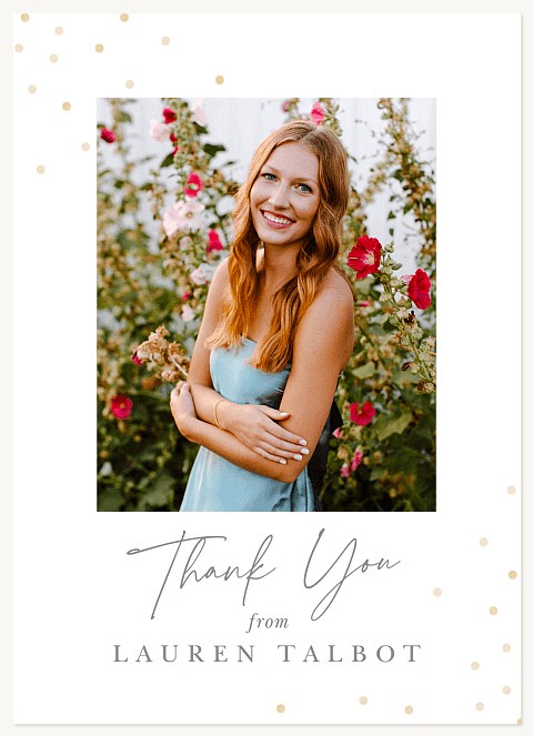 Confetti Edges Thank You Cards 