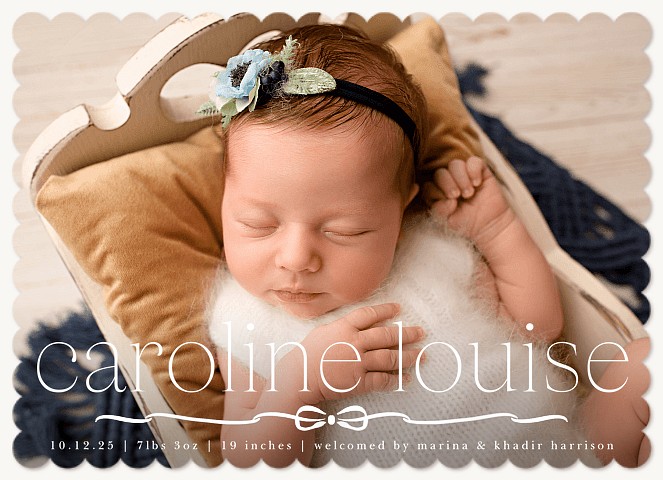 Baby Bow Baby Announcements