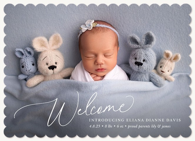 Graceful Welcome Baby Announcements