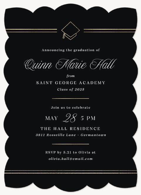 Type Cap Graduation Cards