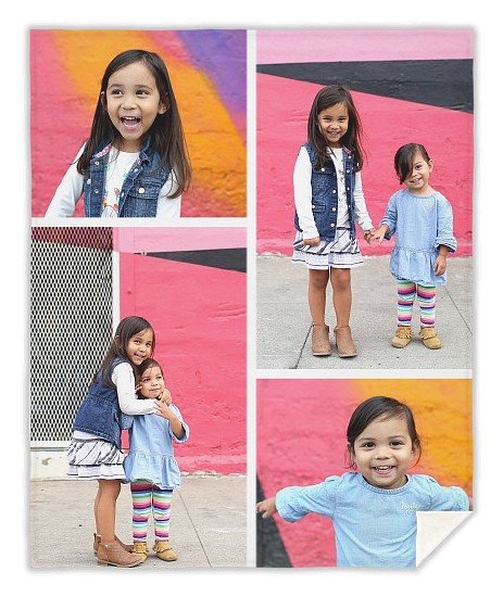 Four Photo Gallery Custom Free Blankets