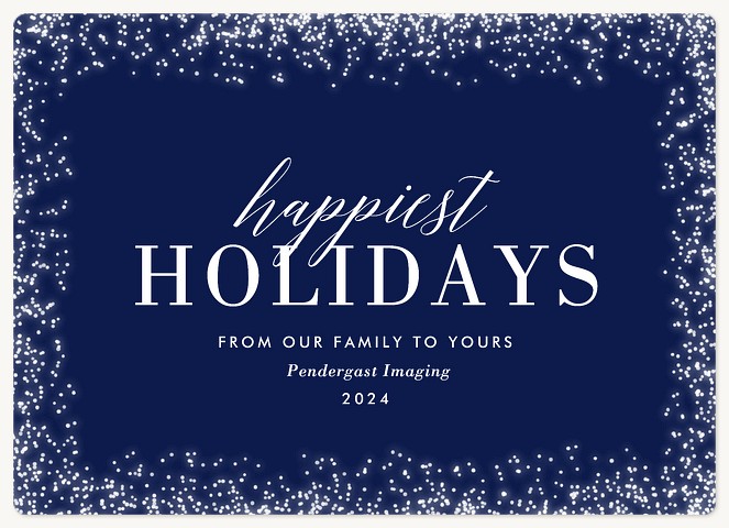 Holiday Sparkle Christmas Cards for Doctors