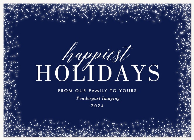 Holiday Sparkle Christmas Cards for Doctors