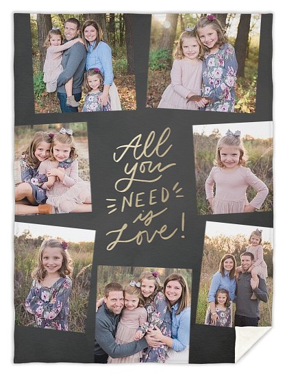 Holiday Love Custom Free Blankets