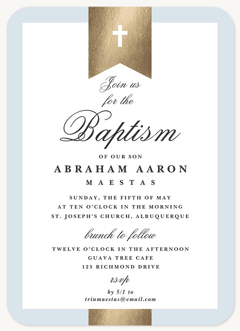 Banner Baptism Baptisms & Christening Invitations
