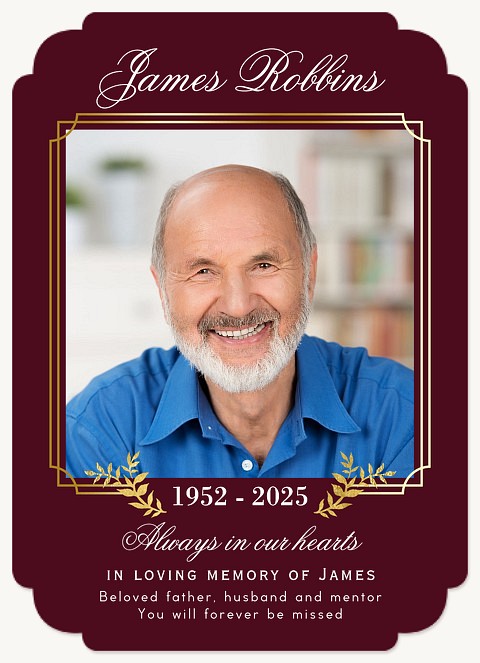 Shining Laurels Memorial & Sympathy Cards