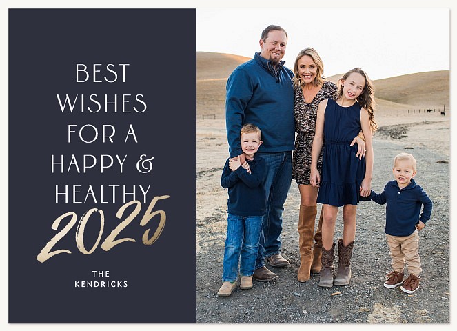 A Healthy Year Personalized Holiday Cards