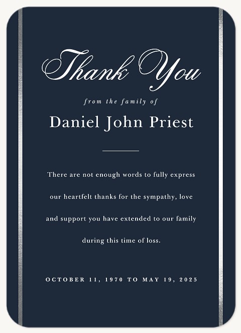 Silver Traditions Memorial & Sympathy Cards