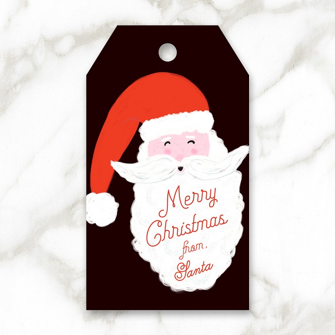 Jolly Ol' St. Nick Custom Gift Tags