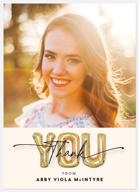 Mylar Balloons Thank You Cards for Kids