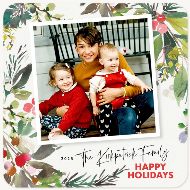 Festive Frame Personalized Holiday Cards