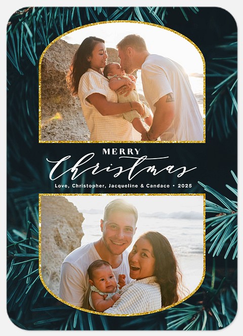 Arched Holiday Holiday Photo Cards