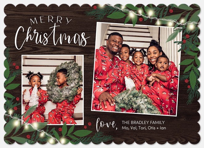 Country Lights Holiday Photo Cards
