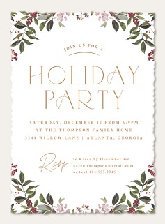 Watercolor Holiday Party