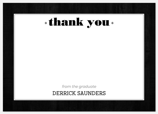 Emboldened Thanks Thank You Cards 