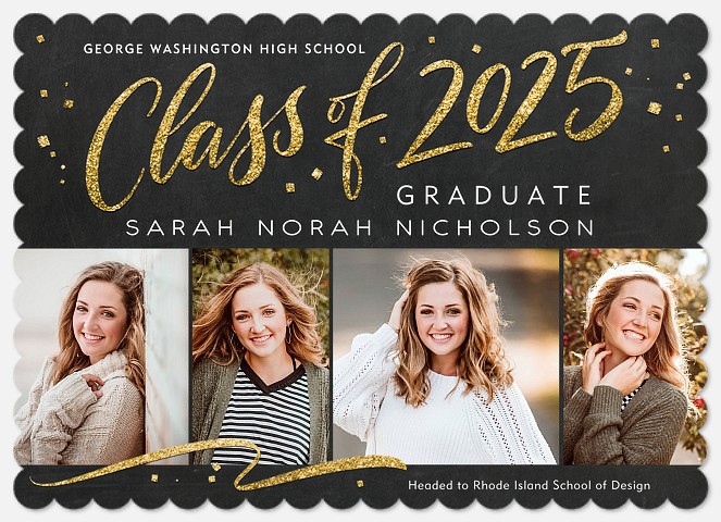 Confetti & Gold Graduation Cards
