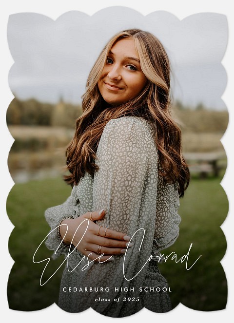 Penned Script Graduation Cards