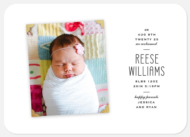 All About Baby Baby Birth Announcements