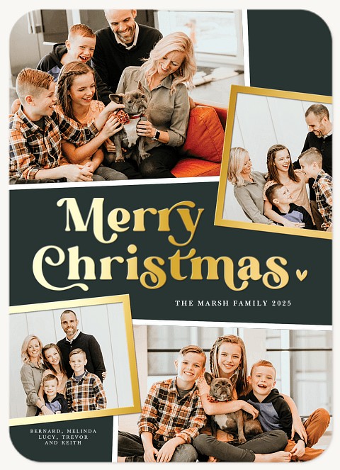Heartfelt Collage Personalized Holiday Cards