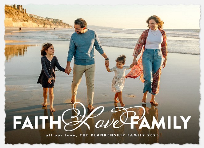 Scripted Love Holiday Photo Cards