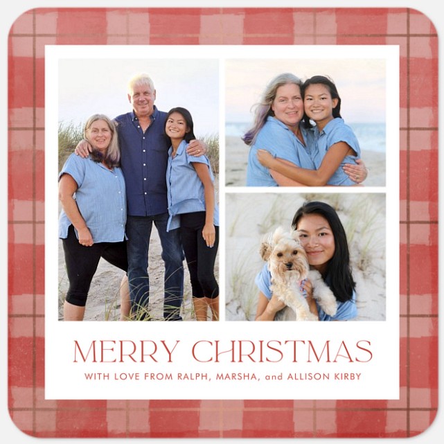 Classic Watercolor Holiday Photo Cards