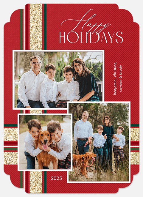Wrapped in Red Holiday Photo Cards