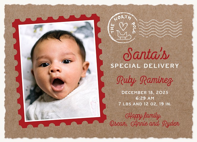 Cherished Delivery Personalized Holiday Cards