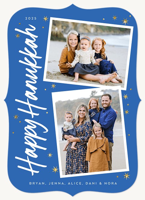 Vertical Duo Hanukkah Cards