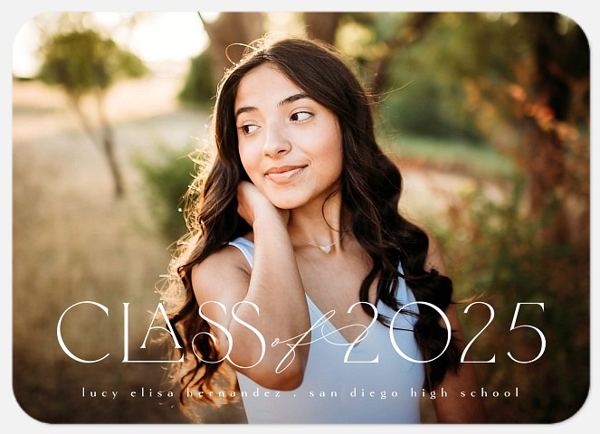 Polished Script Graduation Cards