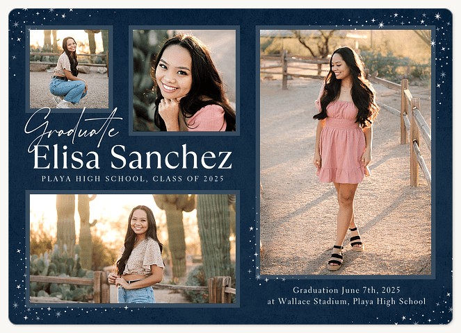 Sparkle Dust Graduation Announcements