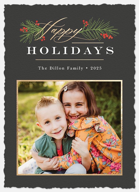 Happy Pines Holiday Photo Cards
