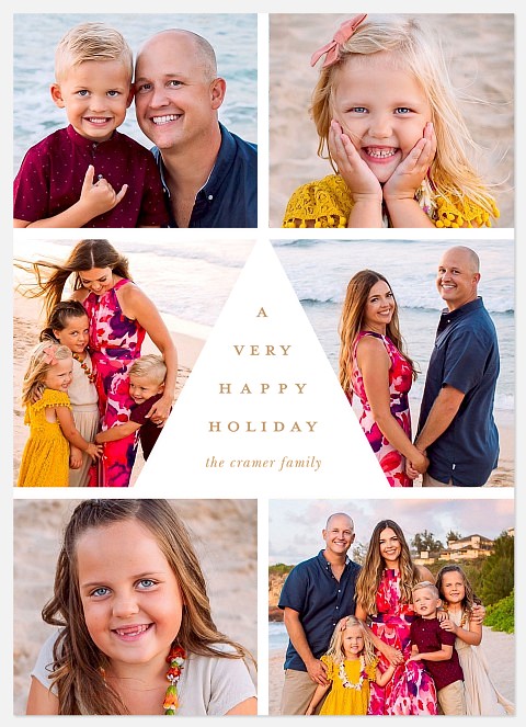 Modern Tree Holiday Photo Cards