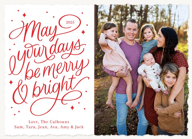 May Your Days Personalized Holiday Cards