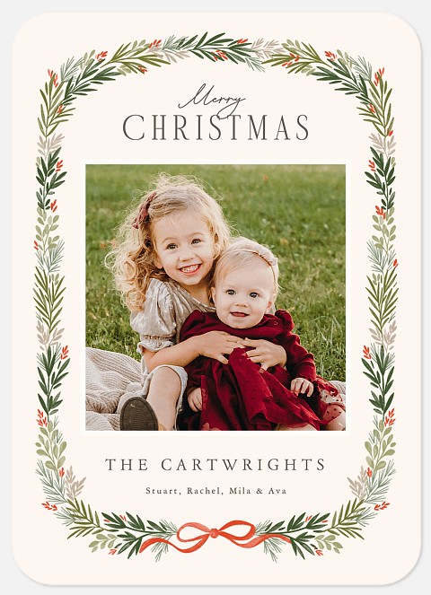 Garland Frame Holiday Photo Cards