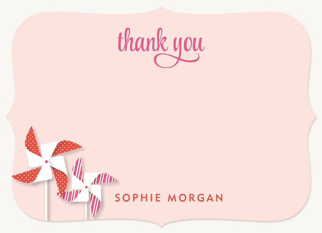 Sweet Pinwheel Thank You Cards 