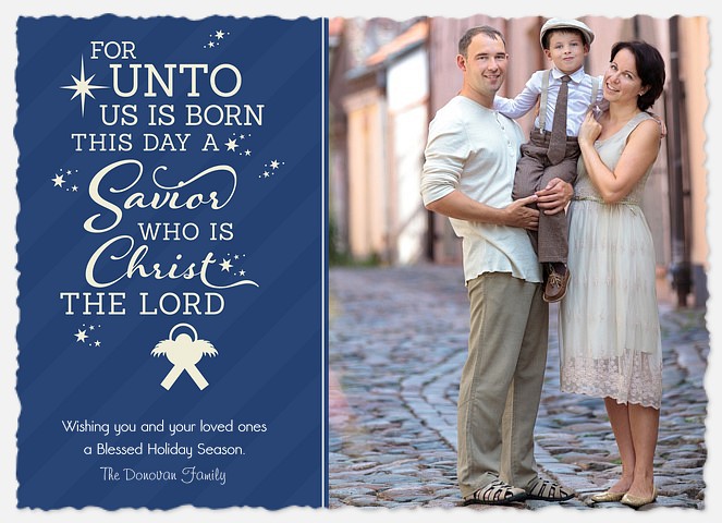 Classic Scripture Holiday Photo Cards