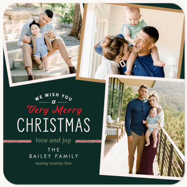 Wishing You Joy Personalized Holiday Cards