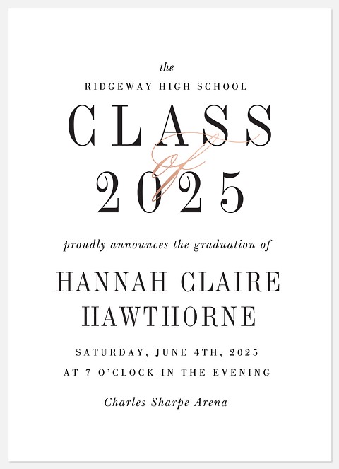 Simple Class Graduation Cards