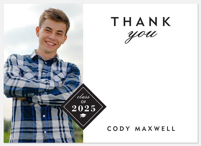 Diamond Cap Thank You Cards 