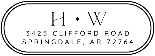 Elegant Oval | Custom Rubber Stamps