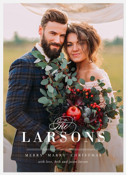 Merry Marry Holiday Photo Cards