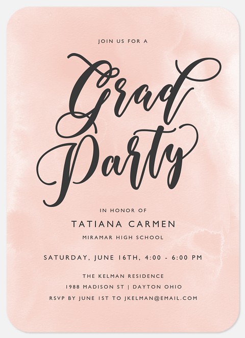 Elegant Blush Graduation Cards