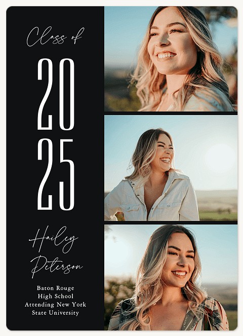 Stacked Column Graduation Cards