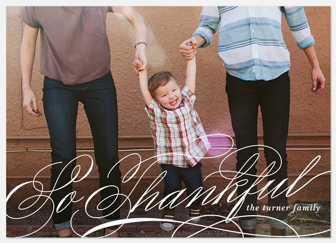 Swirled Thankfulness Thanksgiving Cards